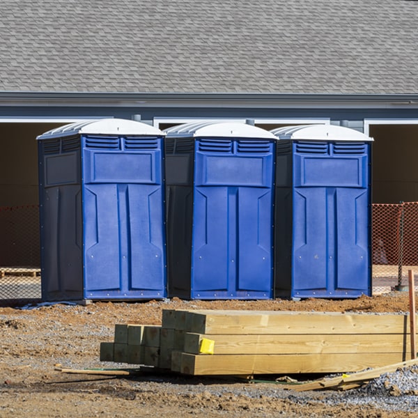 how often are the porta potties cleaned and serviced during a rental period in Sumner Nebraska